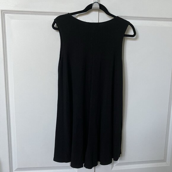 Brandy Melville Black Swing Mini Dress Womens Neutral Classic Basics - Picture 3 of 7